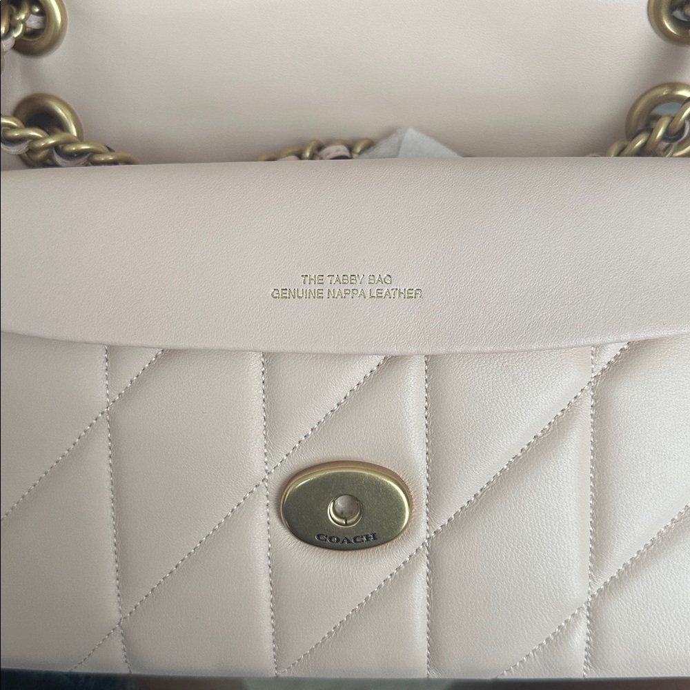 Coach Quilted Shoulder Bag in Blush with Gold Hardware - Picture 5 of 5
